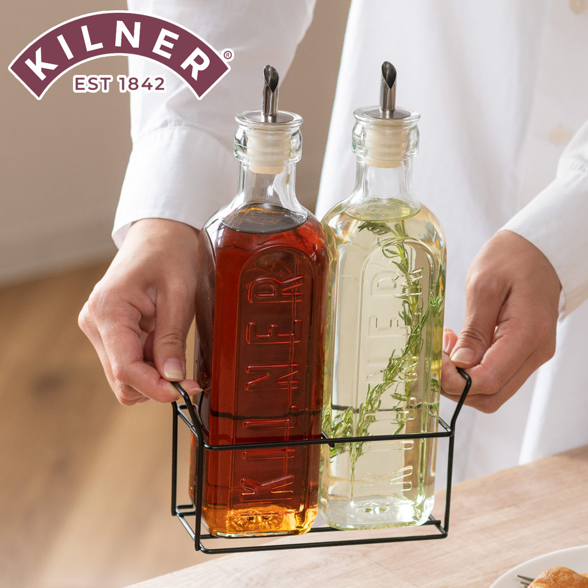 KILNER（キルナー） 調味料入れ KILNER 600ml 2本セット Oil Bottles
