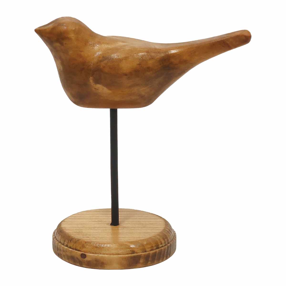 Creer ナインマーケ パイン バードスタンド S 天然木 （ 置き物