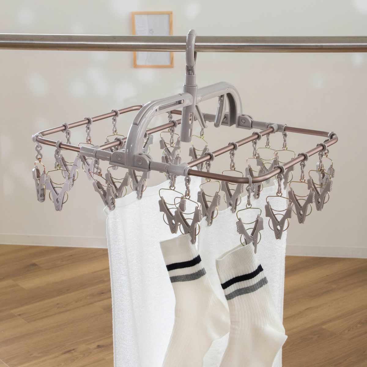 藤栄 洗濯ハンガー ALUMI HANGER アルミランドリーハンガー 角ハンガー