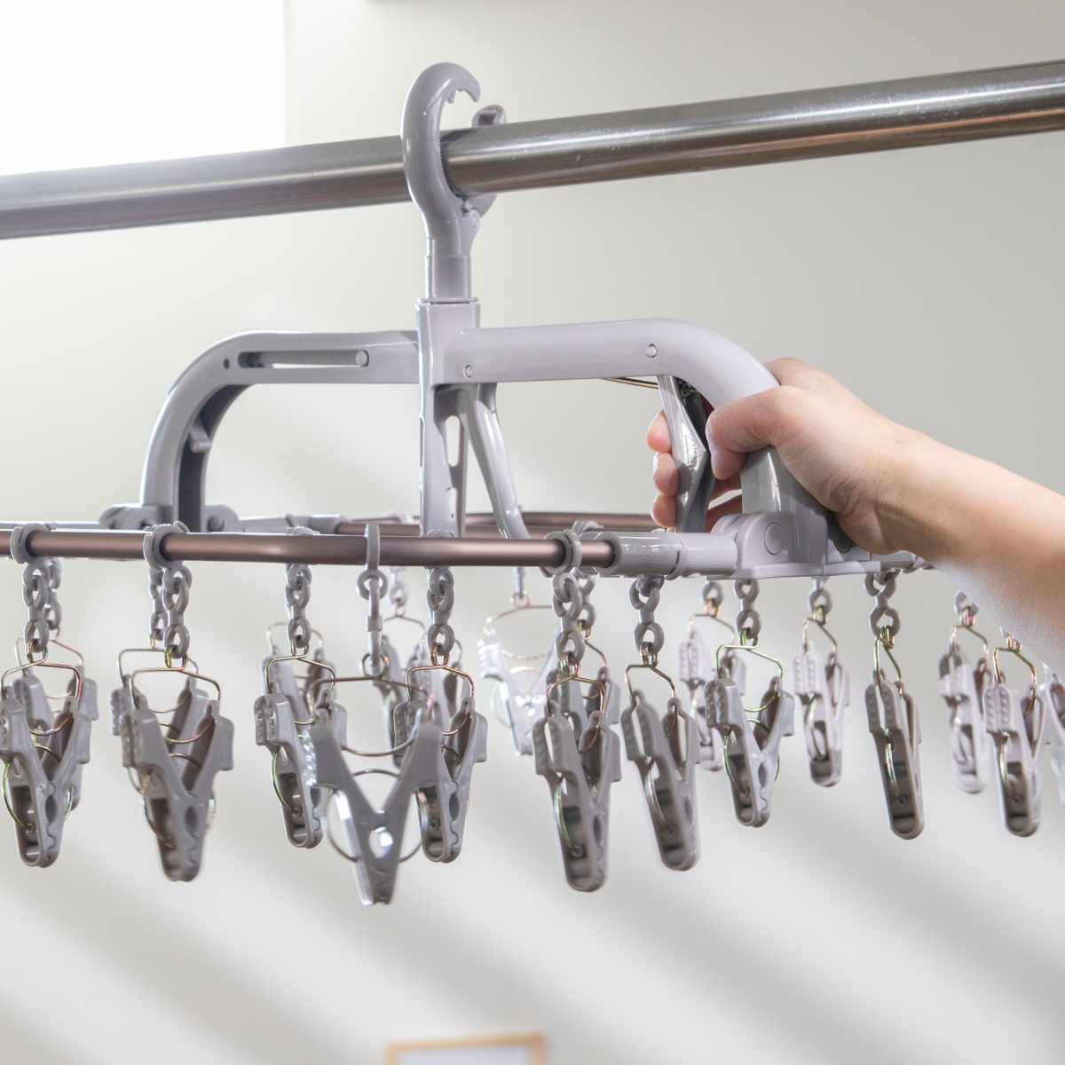 藤栄 洗濯ハンガー ALUMI HANGER アルミランドリーハンガー 角ハンガー