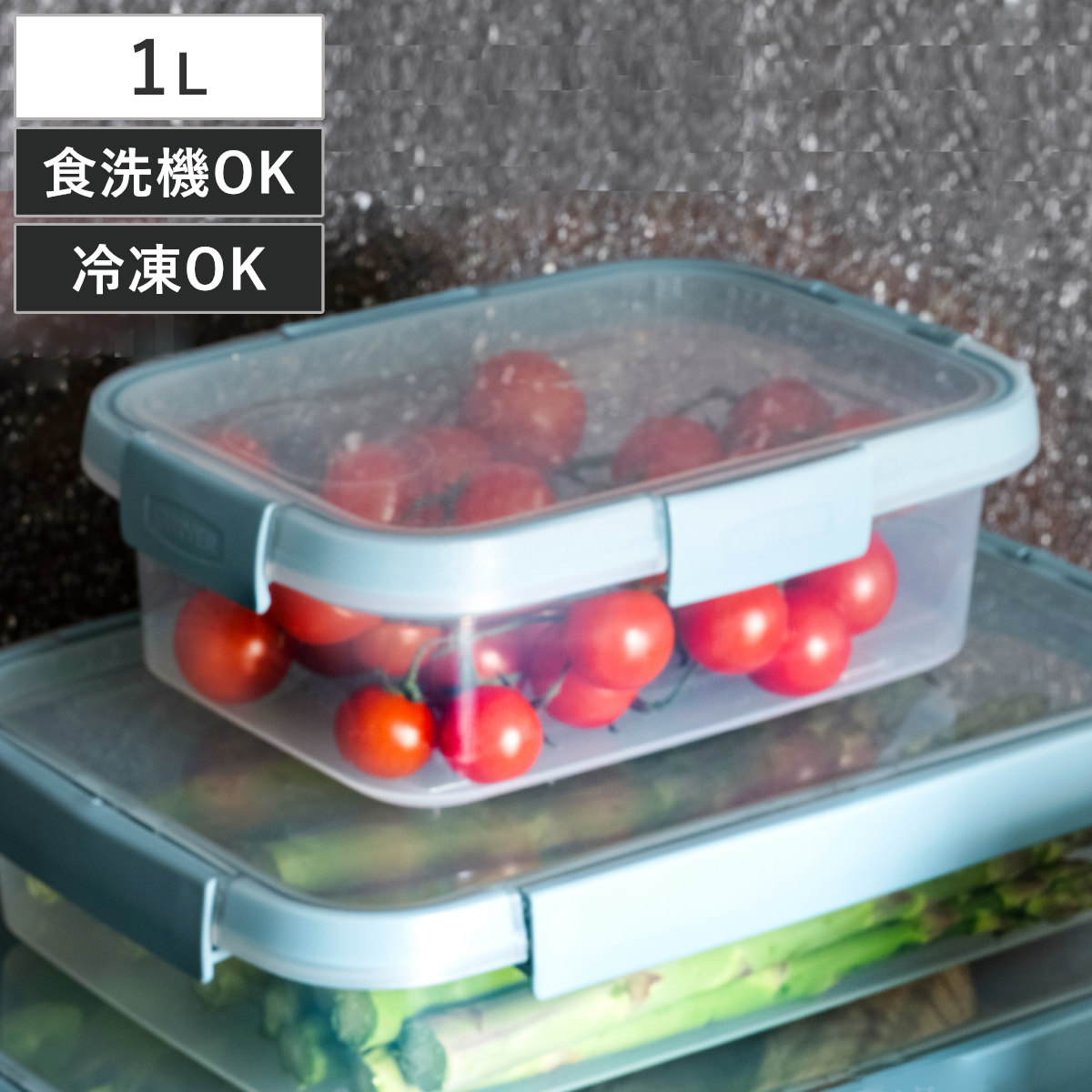 保存容器 Smart Fresh スマートフレッシュ 長方形 1L （ キャニスター