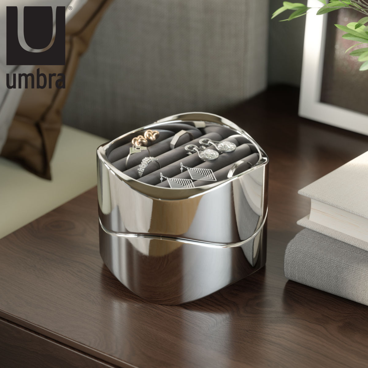 Umbra（アンブラ） 収納ボックス ウェイビー ジュエリーオーガナイザー 