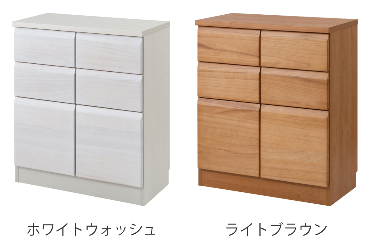 桐 キャビネット 幅72cm 引出しタイプ 日本製 完成品 （ 棚 ラック 扉