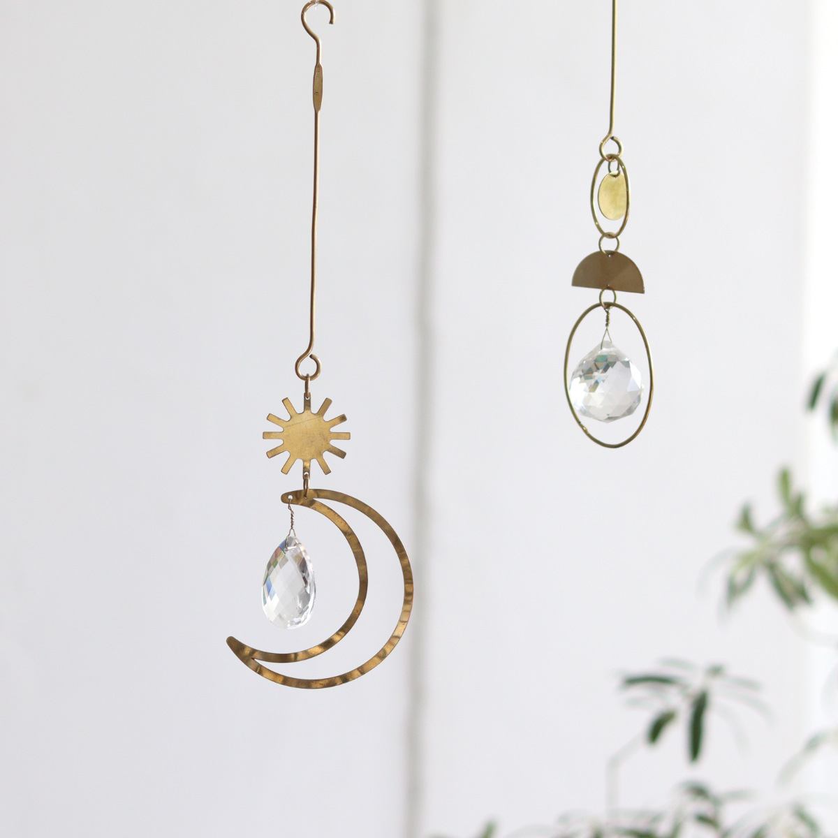 Creer インブルーム ブラス＆ガラス オーナメント 真鍮 （ サン