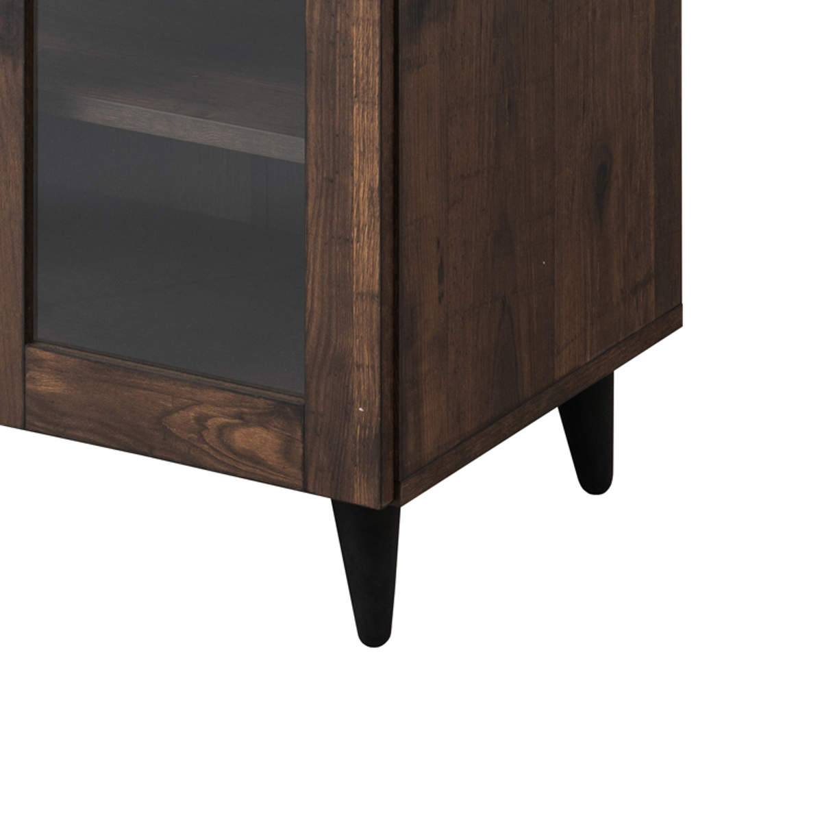 キッチンカウンター 幅60cm ガラス扉 ミニカップボード Arizona