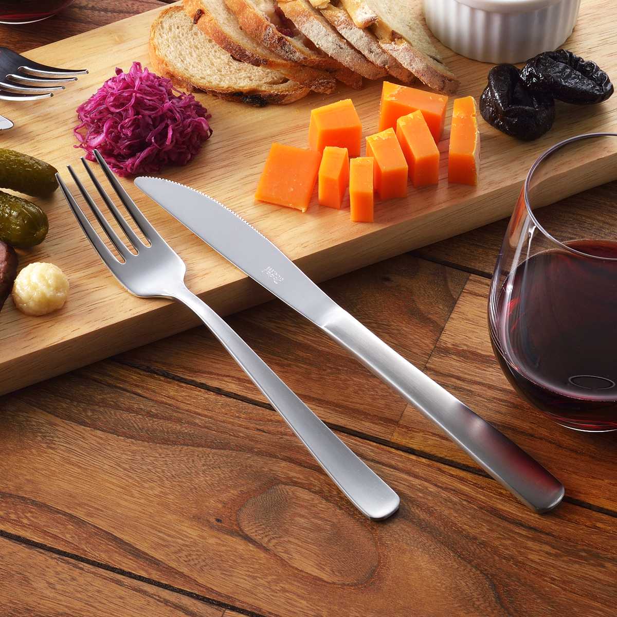 ヨシカワ ステーキナイフ＆フォークセット （ ステンレス 日本製 燕