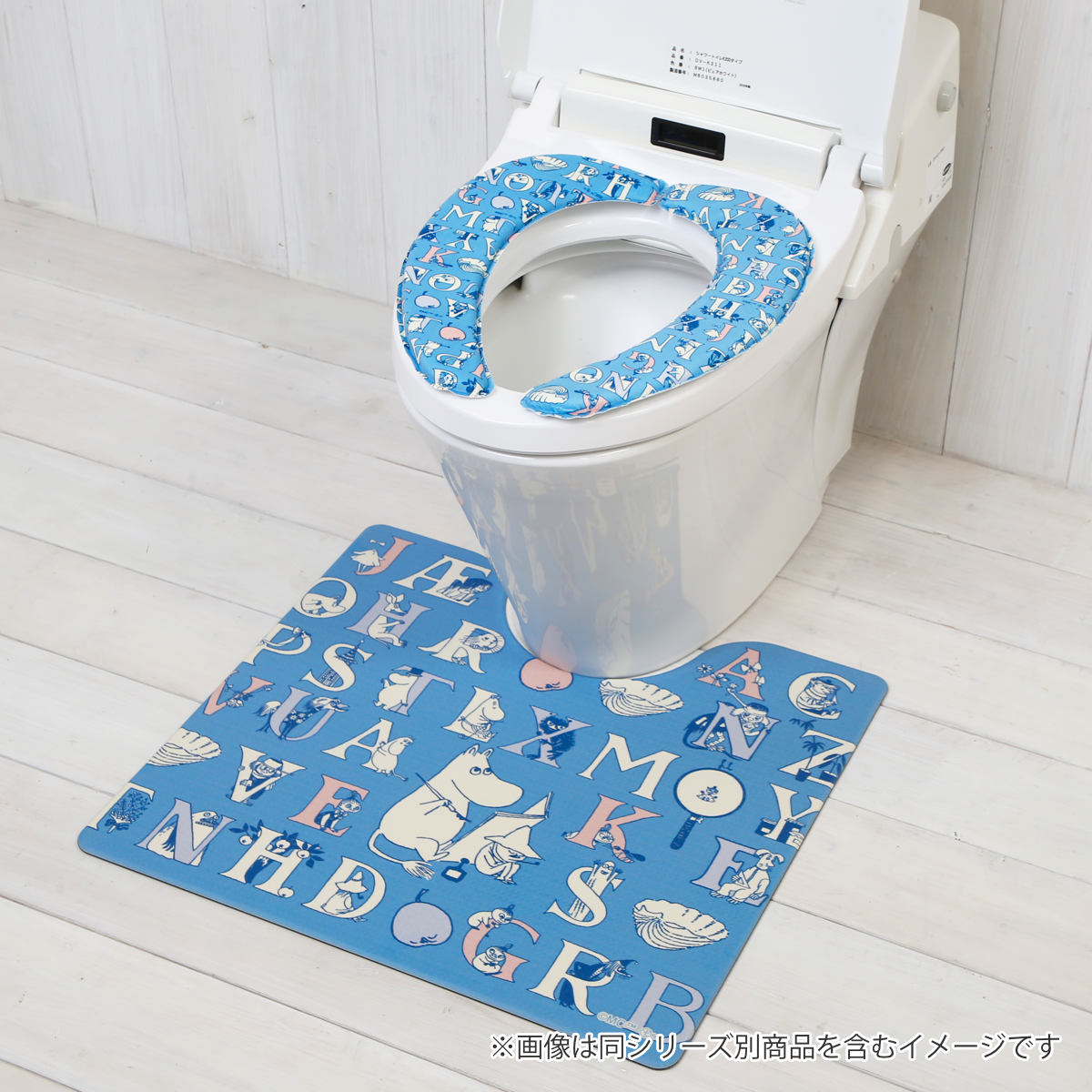 ヨーロピアンスタイルの英国スタイルのトイレシートクッショントイレトイm ヨコズナクリエーション（YOKOZUNA CREATION） トイレマット ムーミン