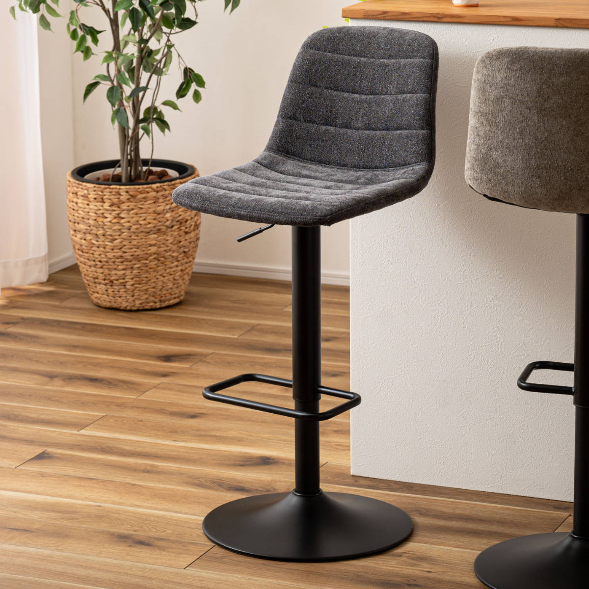 カウンターチェア ダイニングチェア 回転式 ハイチェア 椅子 クラブ 昇降式 東谷 カウンターチェア 昇降式 座面高60〜82cm （ 回転式 ハイチェア