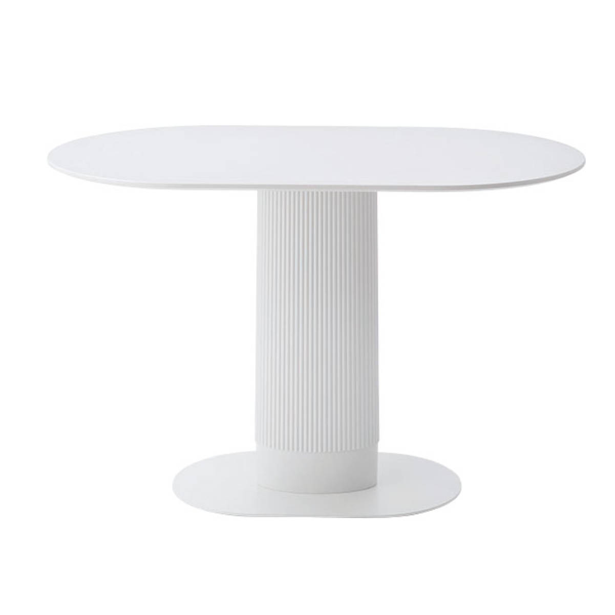 明日まで ホワイト オーバル型ダイニングテーブル 東谷 ダイニングテーブル 幅120cm オーバル型 （ 楕円 テーブル 食卓