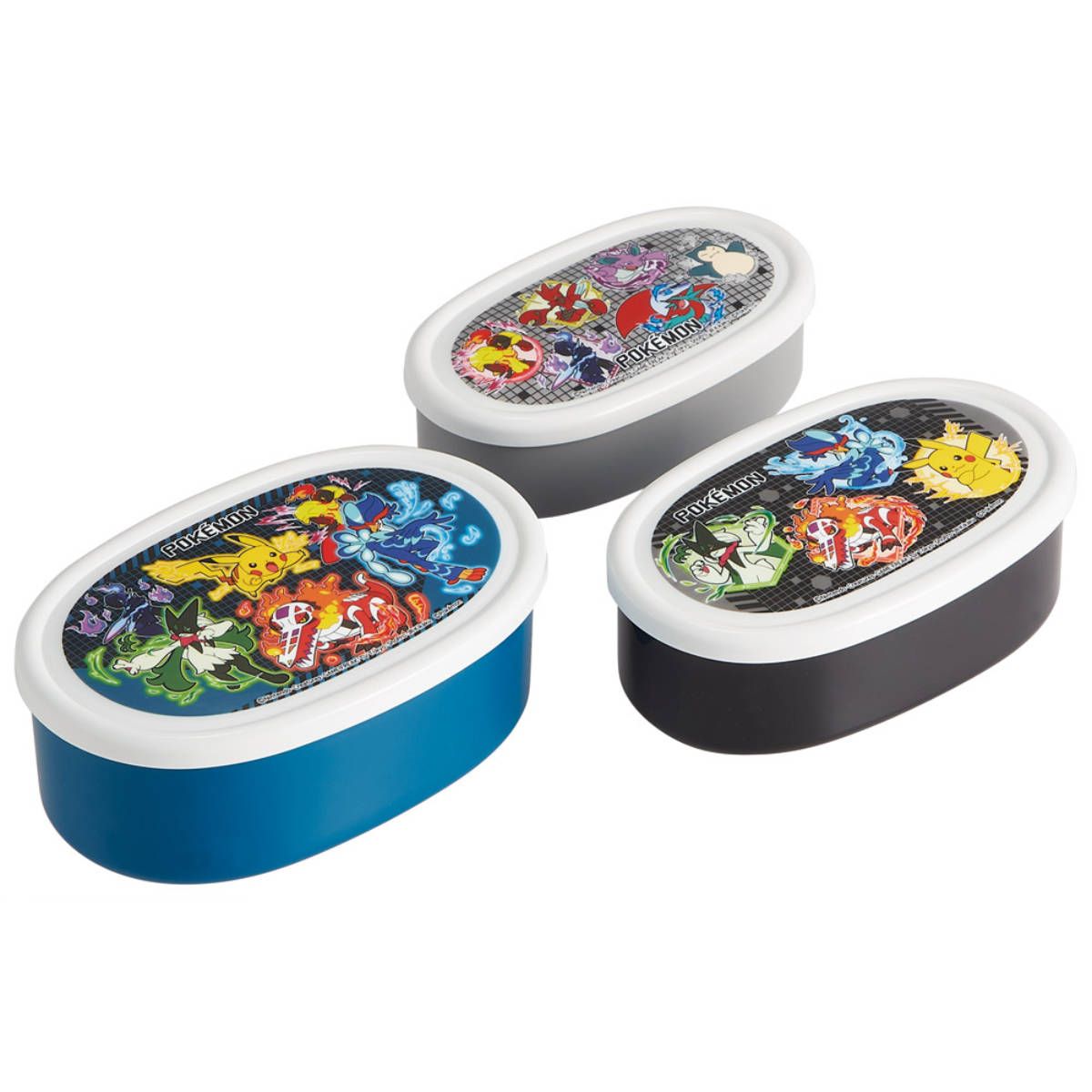 弁当箱 抗菌シール容器3Pセット ポケモン25 （ ポケモン レンジ対応