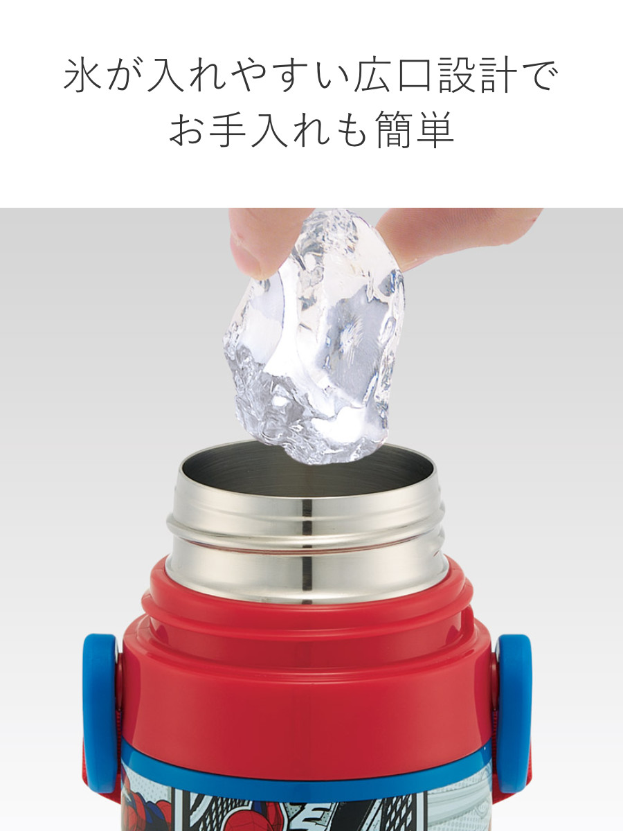 水筒 470ml 超軽量2WAYステンレスボトル スパイダーマン25