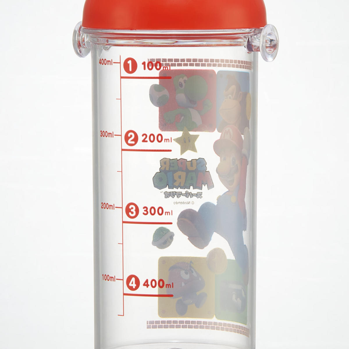 スケーター 水筒 480ml 健康クリアマーカーボトル マリオ 23 （ 食洗機