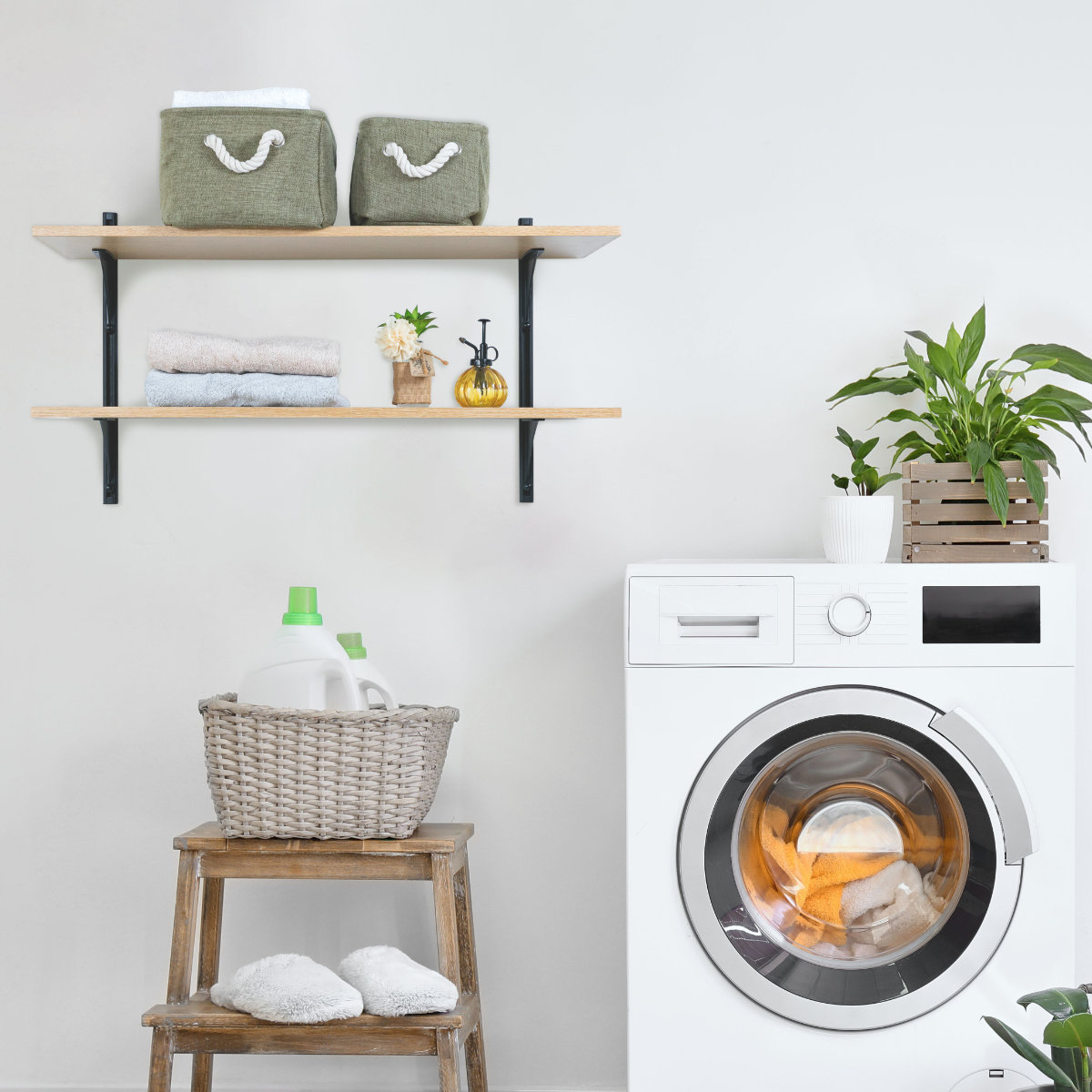 タカラ産業 ランドリーラック DIYシェルフ 洗濯機収納 DIY 壁付け 
