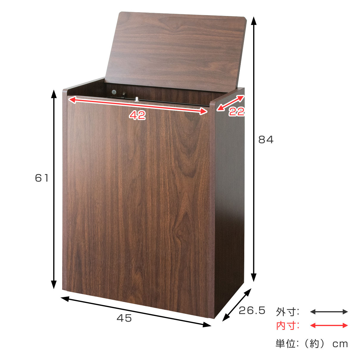 ゴミ箱 45L キッチンペール Chere (...の詳細画像4