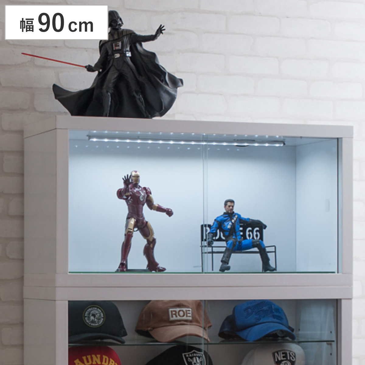 �R���N�V�����{�[�h �I�[�v���^�C�v LED���C�g�t�� ��90cm ���L��d�グ �i recta �R���N�V�������b�N �f�B�X�v���C �Ɩ� ���[ �I ���o�� ������ �j