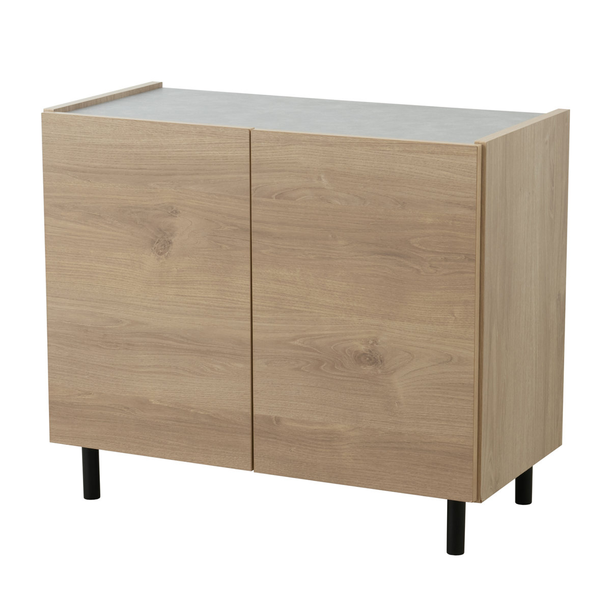 脚付きキャビネット 幅80cm 可動棚 日本製 完成品 （ キャビネット 棚