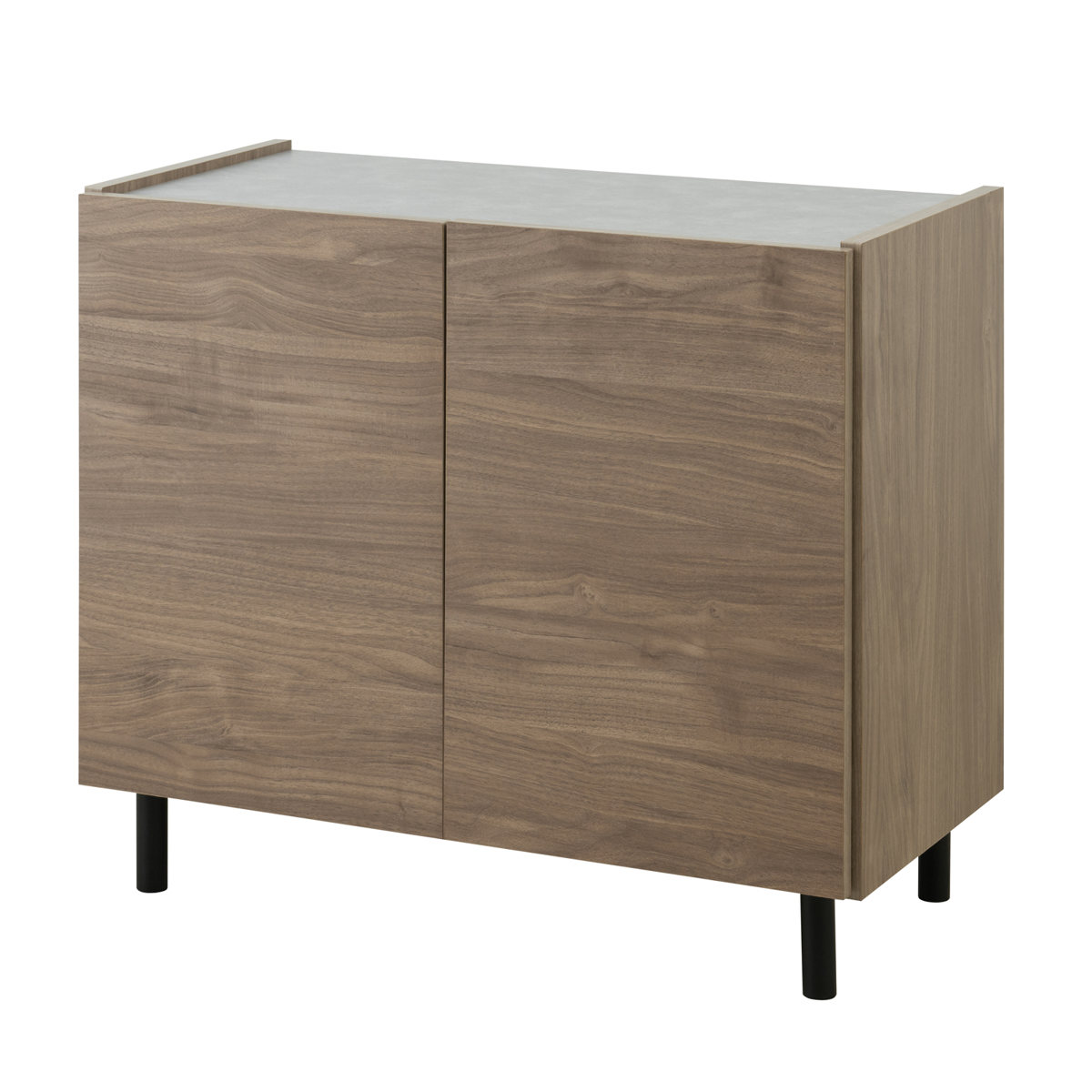 脚付きキャビネット 幅80cm 可動棚 日本製 完成品 （ キャビネット 棚