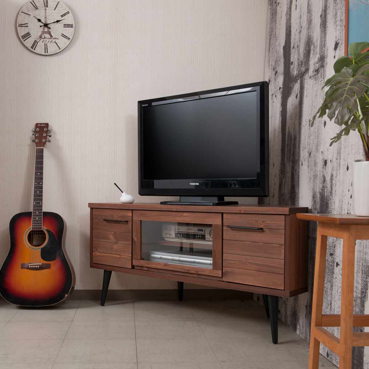 テレビ台 コーナータイプ 幅120cm 日本製 完成品 （ TV台 テレビボード