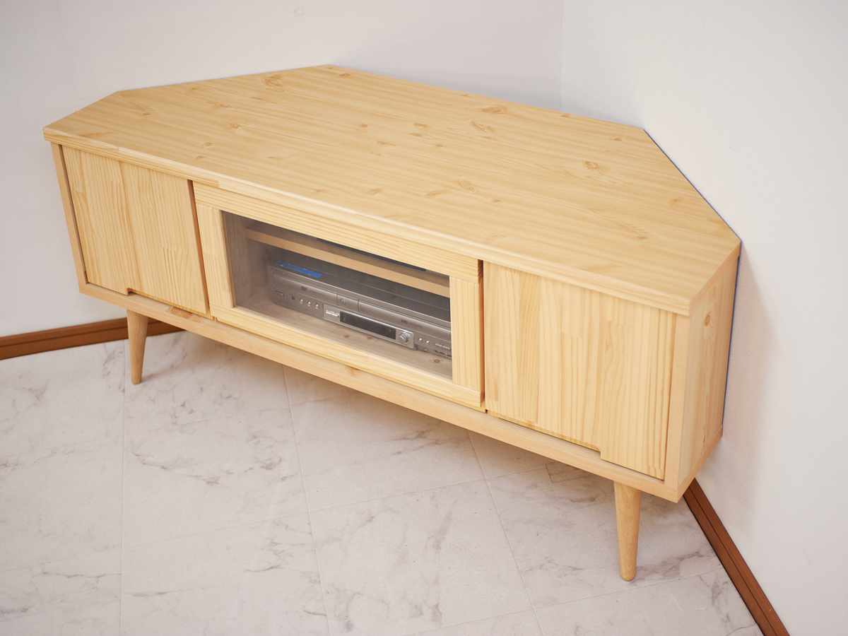 テレビ台 コーナータイプ 幅120cm 日本製 完成品 （ TV台 テレビボード