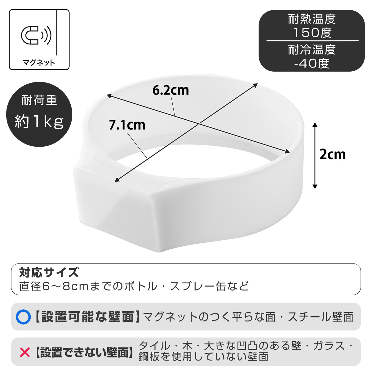 山崎実業 tower マグネットシリコーンバン...の詳細画像3