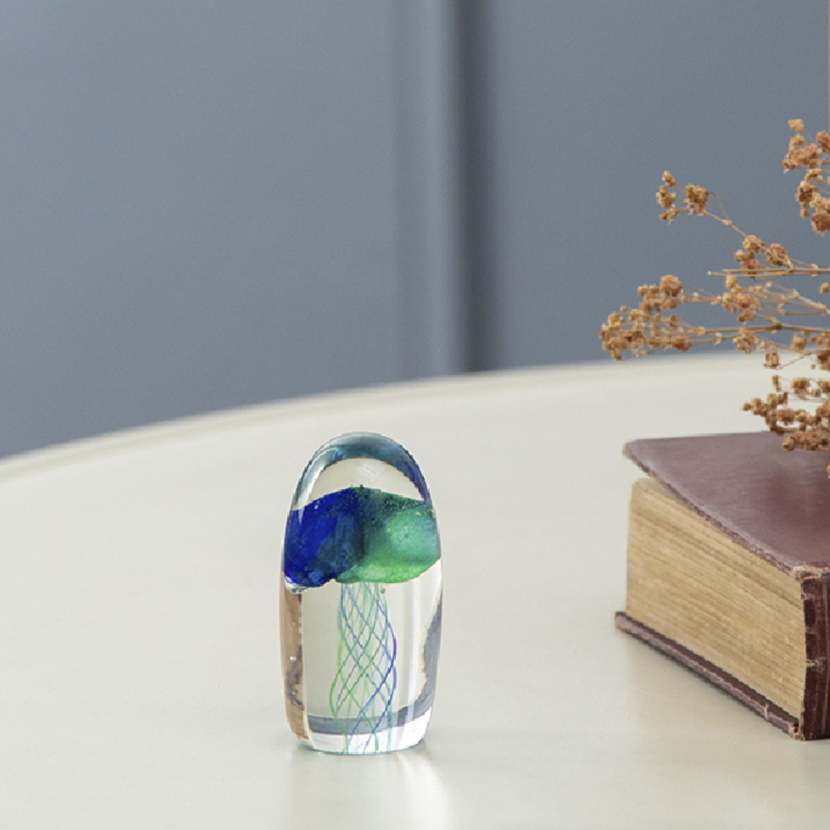 藤栄 ガラスインテリアオブジェ（Glass interior objects） クラゲ S