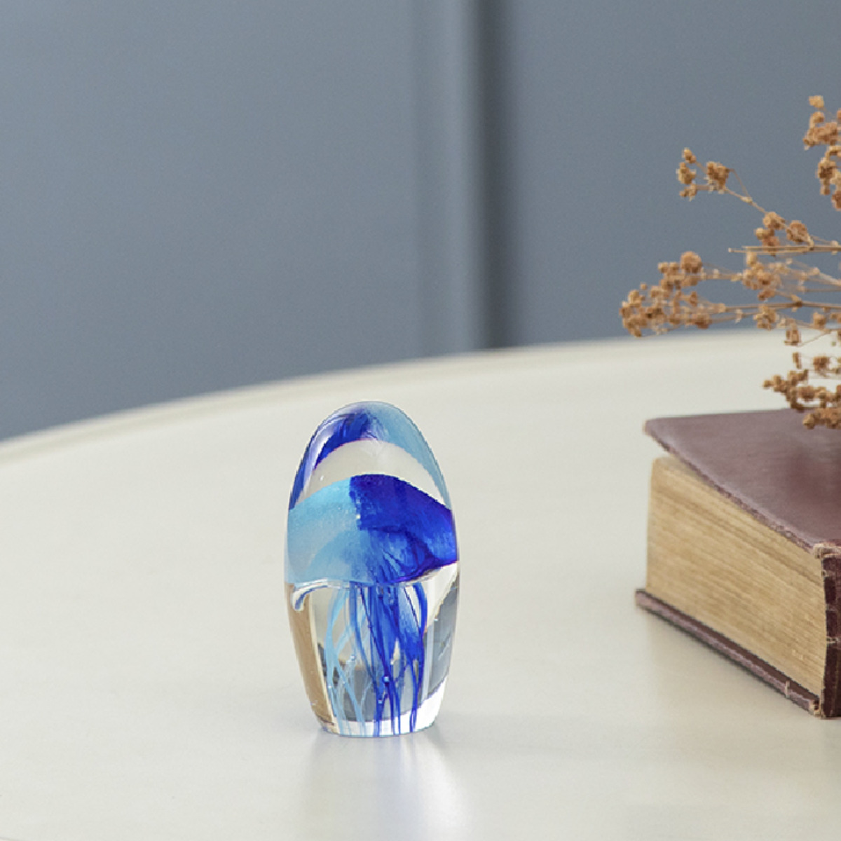 藤栄 ガラスインテリアオブジェ（Glass interior objects） クラゲ S