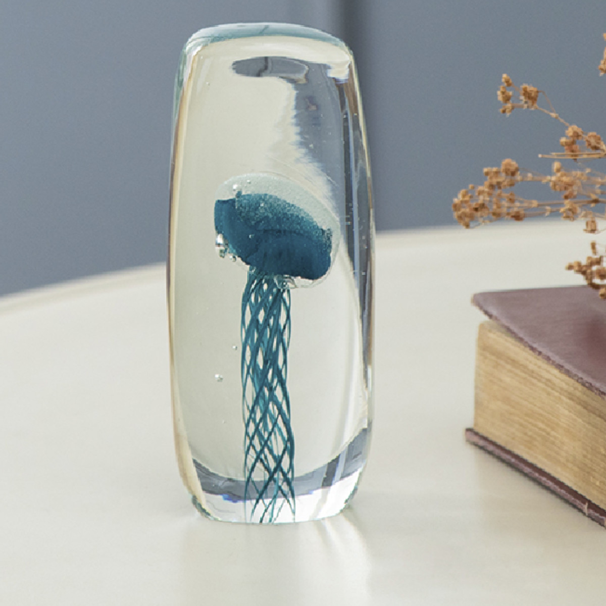 藤栄 ガラスインテリアオブジェ（Glass interior objects） クラゲ M