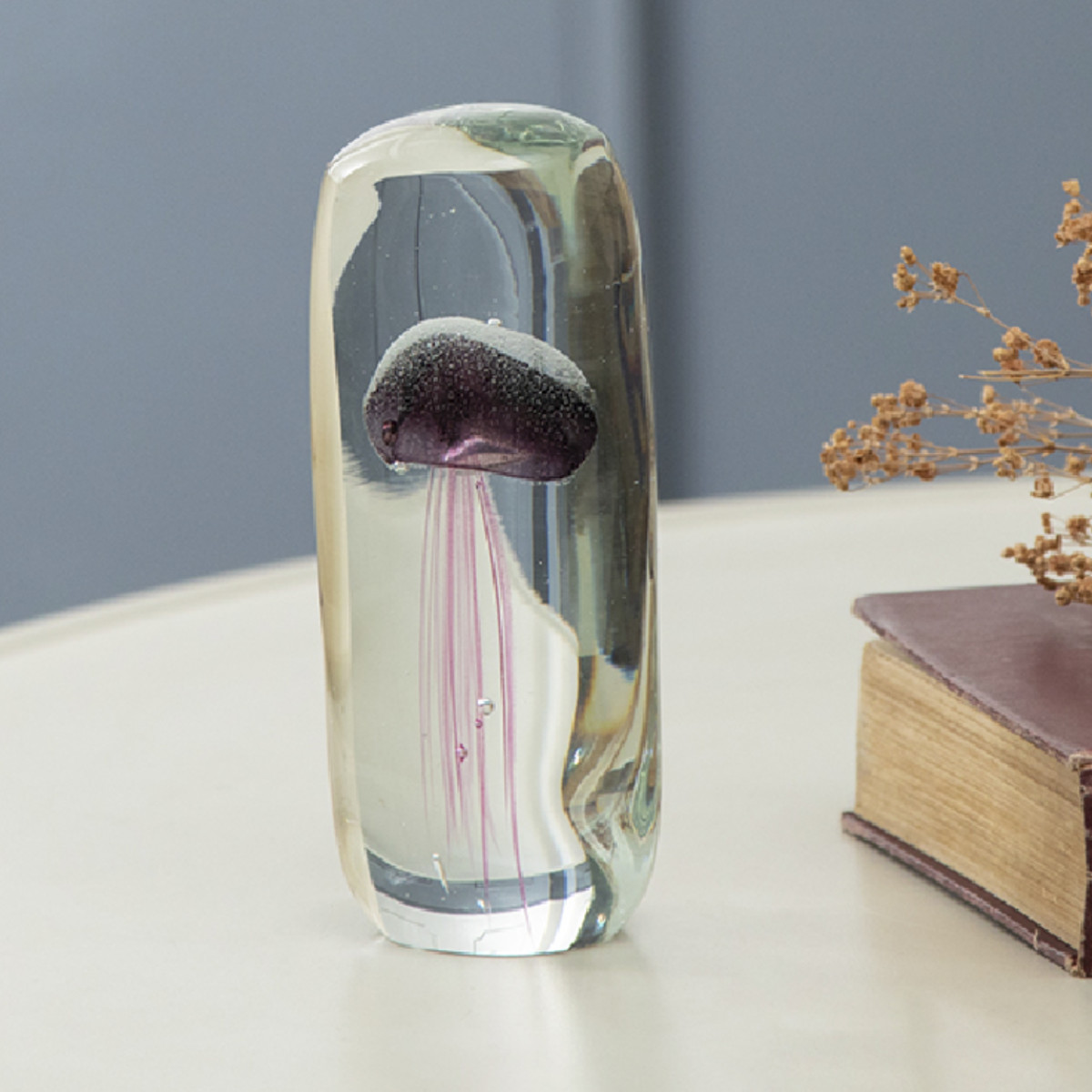 藤栄 ガラスインテリアオブジェ（Glass interior objects） クラゲ M