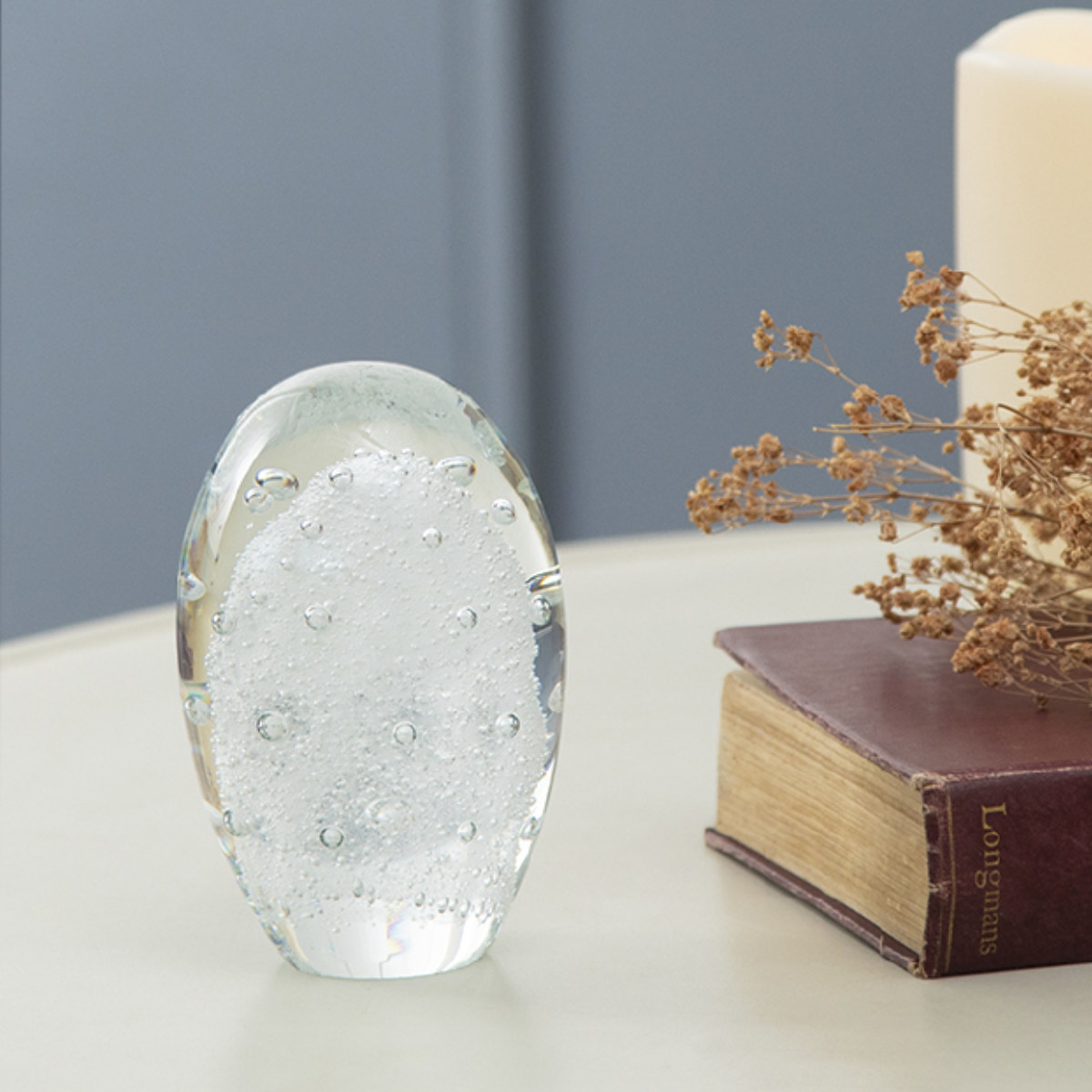 藤栄 ガラスインテリアオブジェ（Glass interior objects） 泡 S