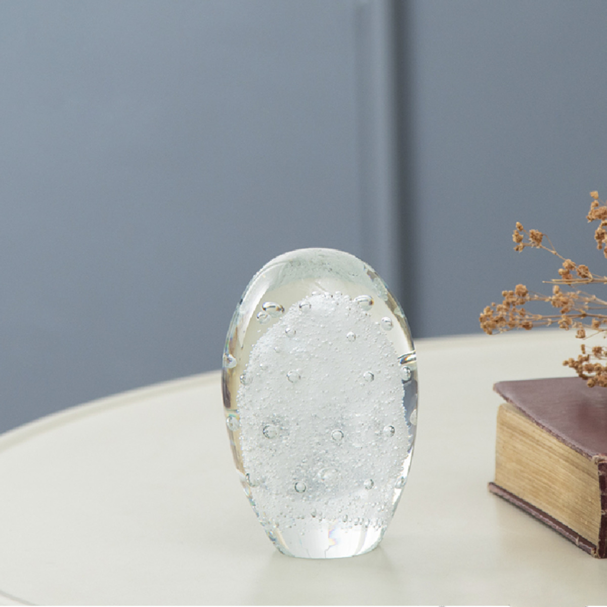 藤栄 ガラスインテリアオブジェ（Glass interior objects） 泡 S