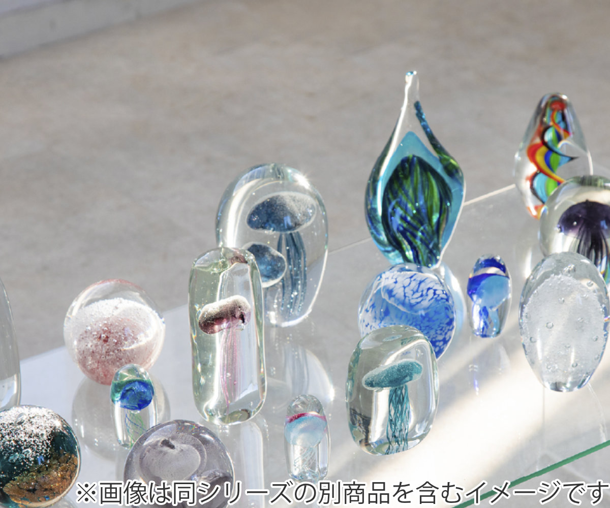 藤栄 ガラスインテリアオブジェ（Glass interior objects） 泡 S