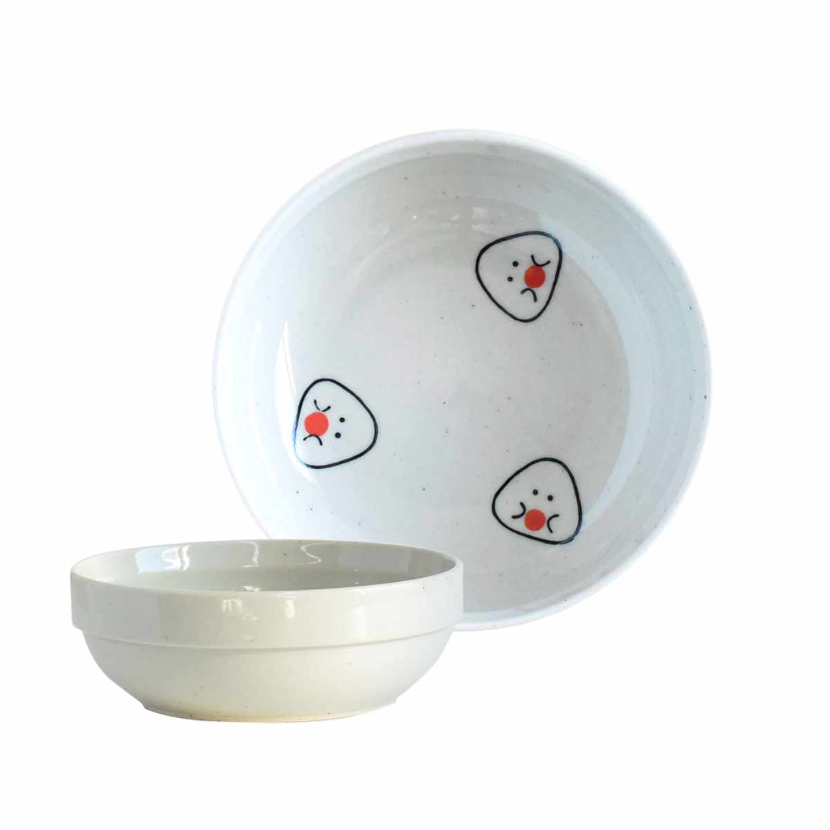 小鉢 ぎゅっとおにぎりさん （ 陶磁器 12.5cm 日本製 電子レンジ対応