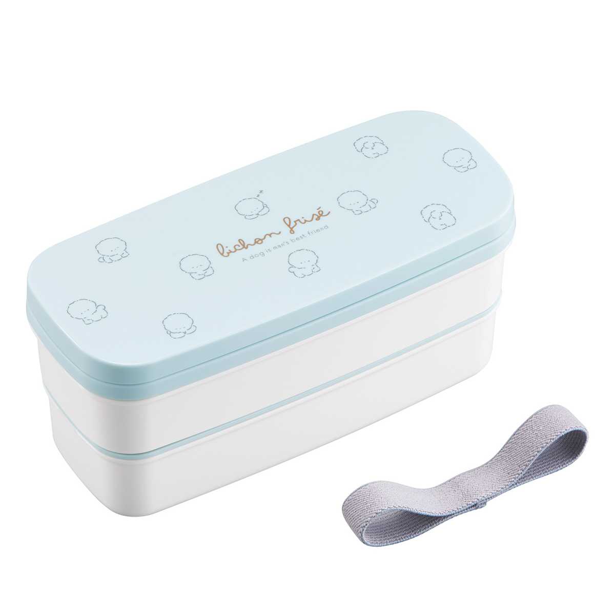 OSK（オーエスケー） 弁当箱 640ml もふりーぬ ランチボックス二段