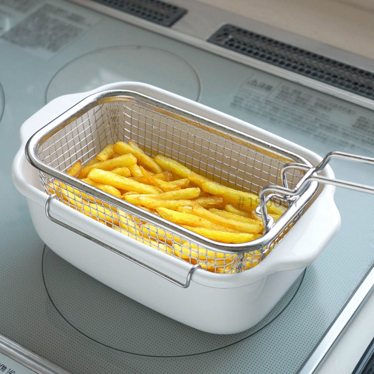 富士ホーロー フライヤーバスケット 角型天ぷら鍋専用 ステンレス製