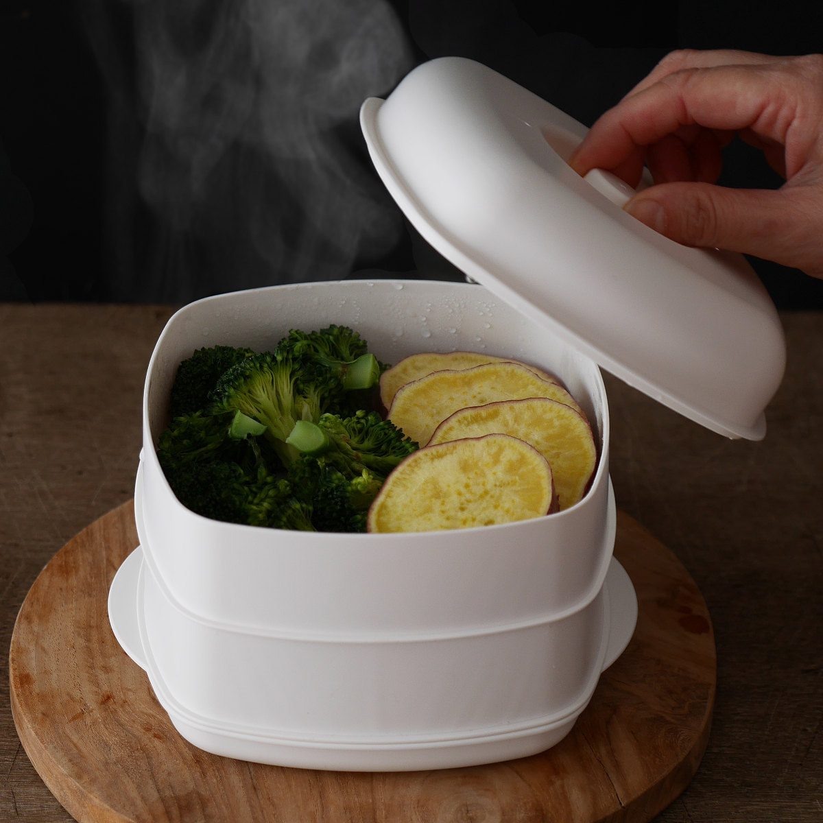 蒸し器 2段 most ふたしなセイロ 電子レンジ調理器 日本製 （ せいろ