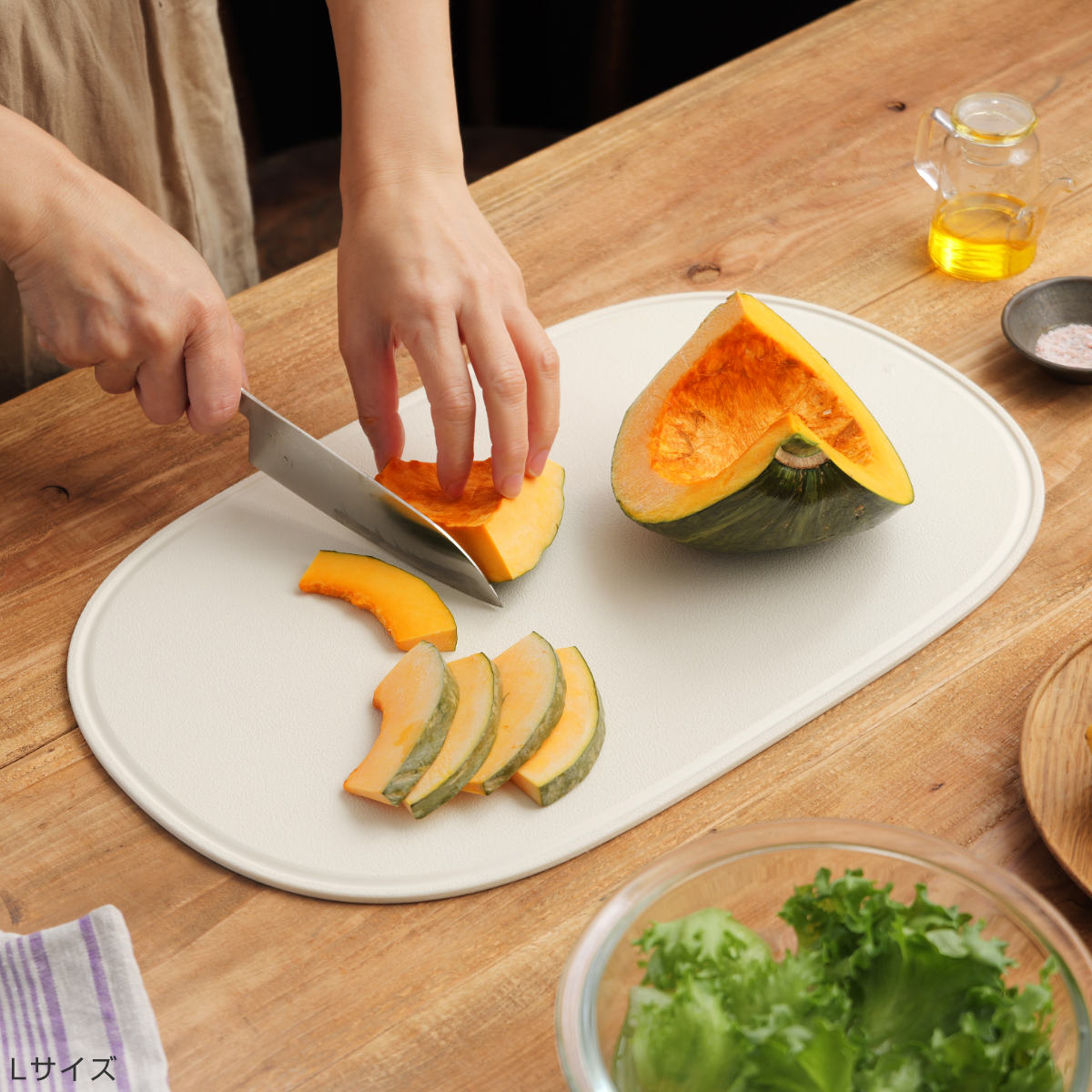 オーバルまな板 L 食洗機対応 エラストマー 抗菌 日本製 （ まないた