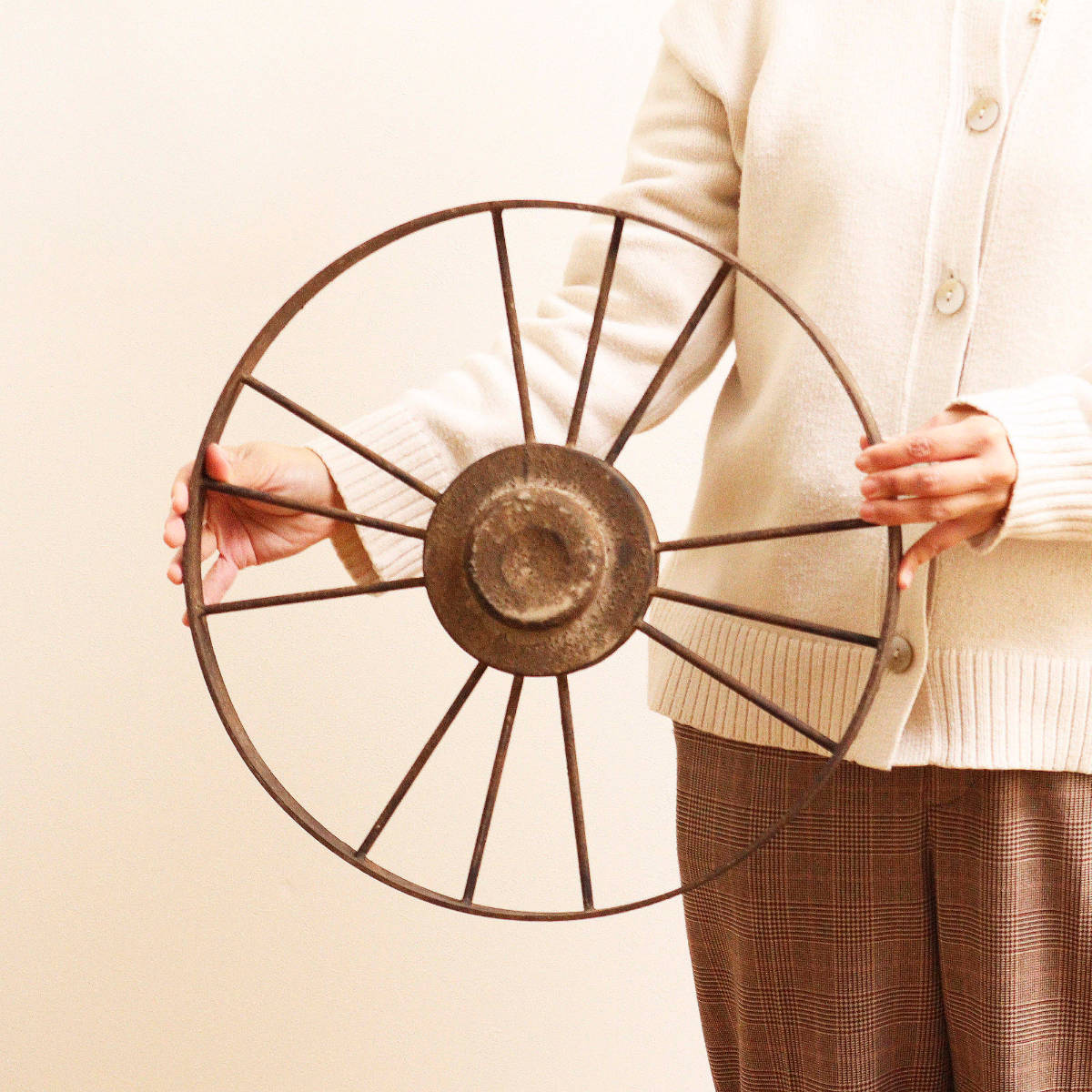 ガーデンオーナメント ヴィンティー ホイール M （ ガーデニング雑貨