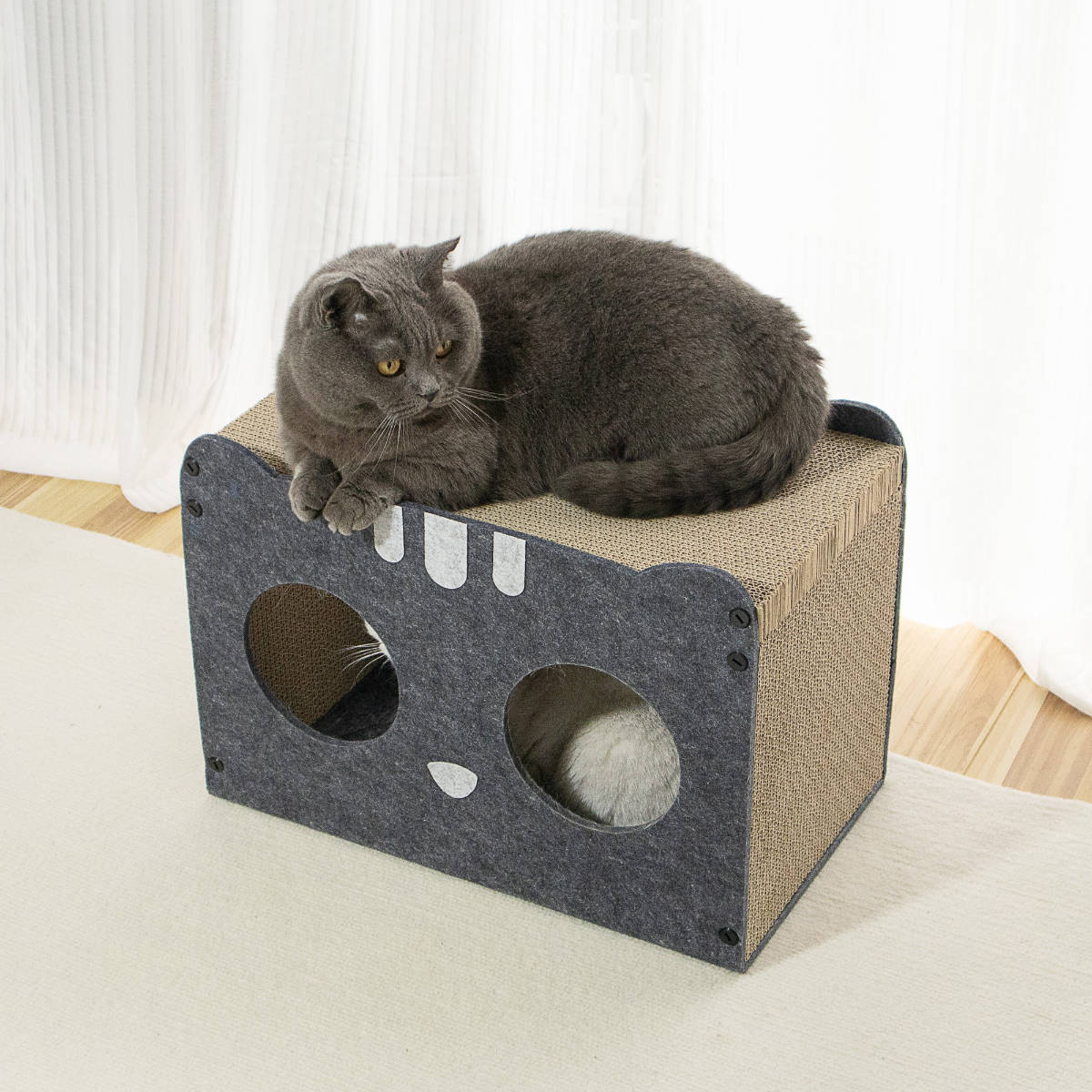 ペットハウス 猫 にゃんずハウス （ 爪研ぎ つめとぎ 猫用 爪とぎ 
