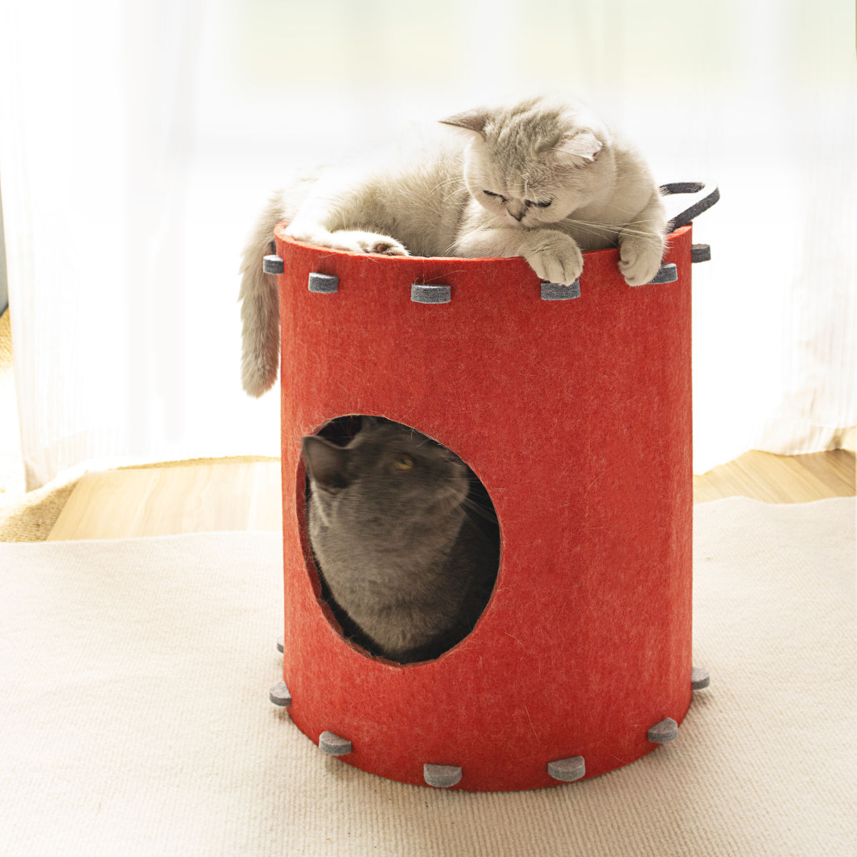 ペットハウス 猫 コカ缶タワー （ 爪研ぎ つめとぎ 猫用 爪とぎハウス