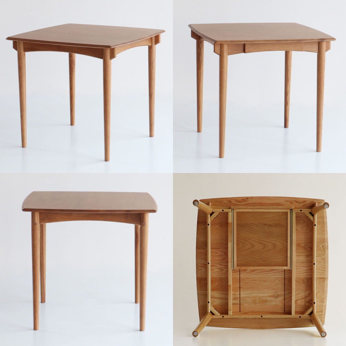 ダイニングテーブル 80cm スクエア 引出し付き コンパクト Herit