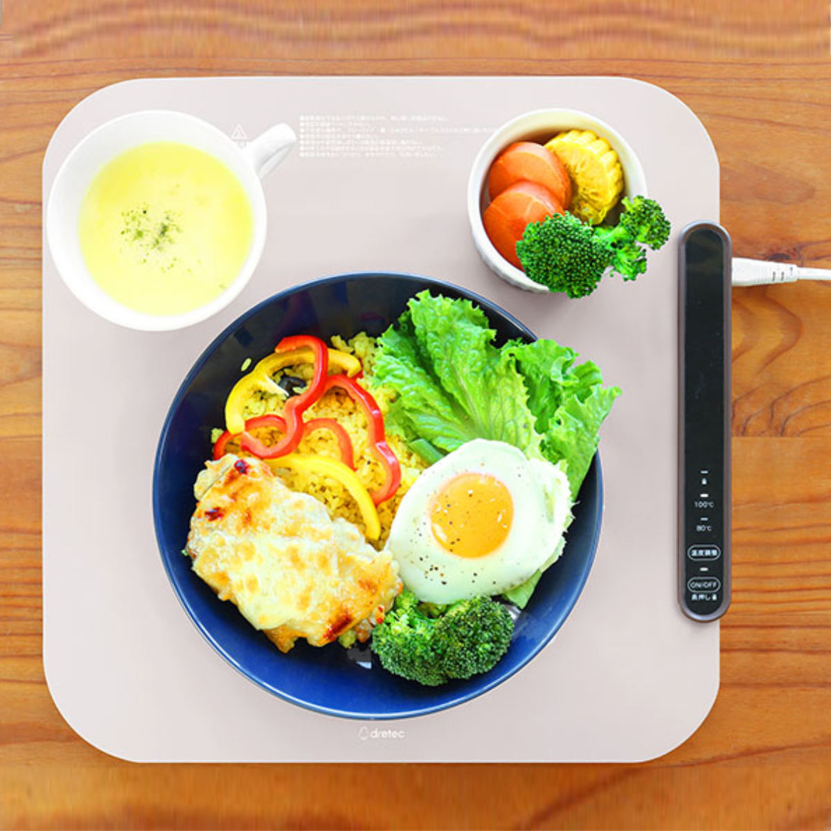 ドリテック フードウォーマー シリコン製 ホッとマットまる （ dretec