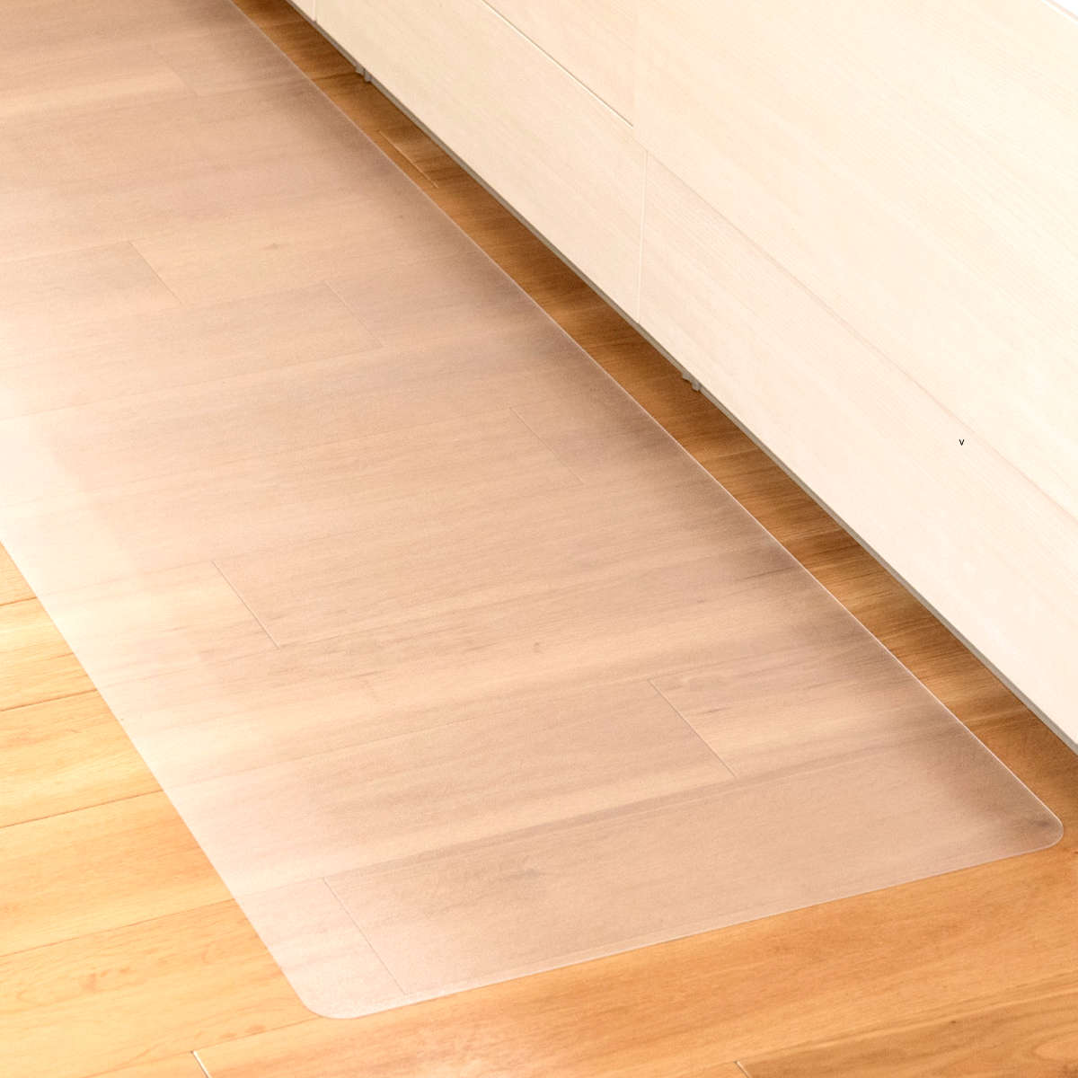 オカ 透明キッチンマット 60×240cm クリアマット フリーカット 拭ける