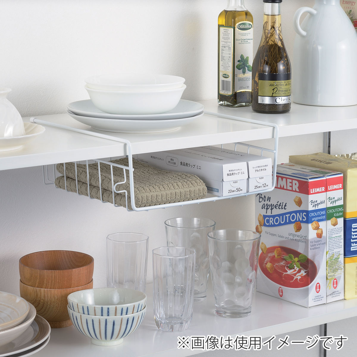 キッチンバスケット 吊戸棚用 スキット ハンガ...の詳細画像5