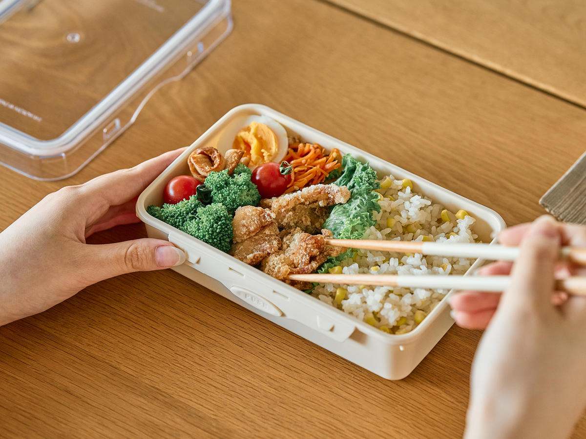 【送料無料/新品】 ランチBOX PUSH＆PUSH 800ml 弁当箱 （ ランチボックス お弁当箱 弁当箱・水筒