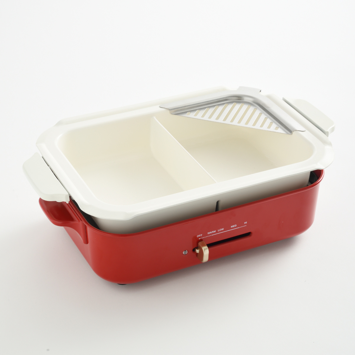 BRUNO（ブルーノ） 仕切り鍋 コンパクトホットプレート用 セラミック