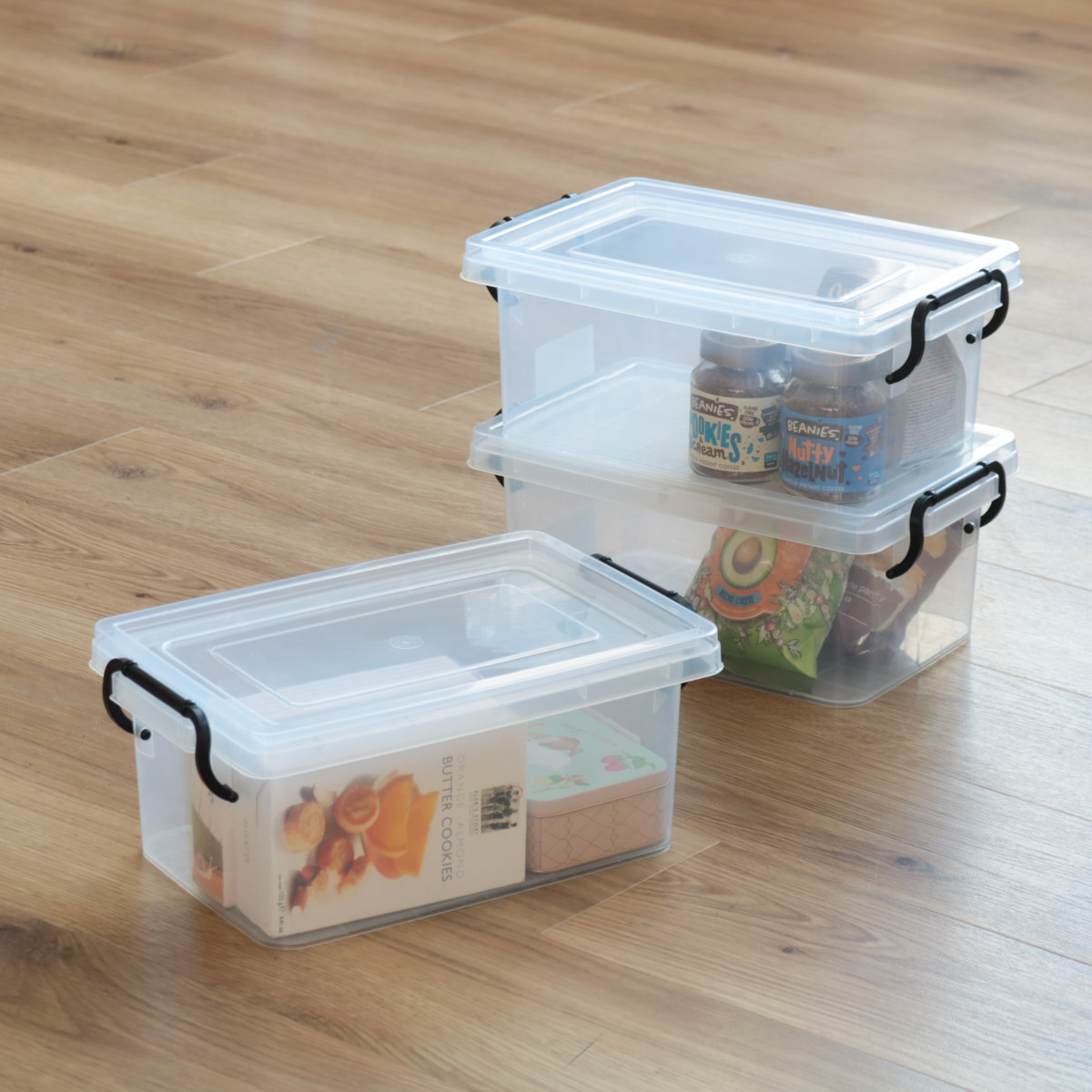 収納ボックス セーフティボックス 2型 幅21.5×奥行34×高さ14cm （ 収納