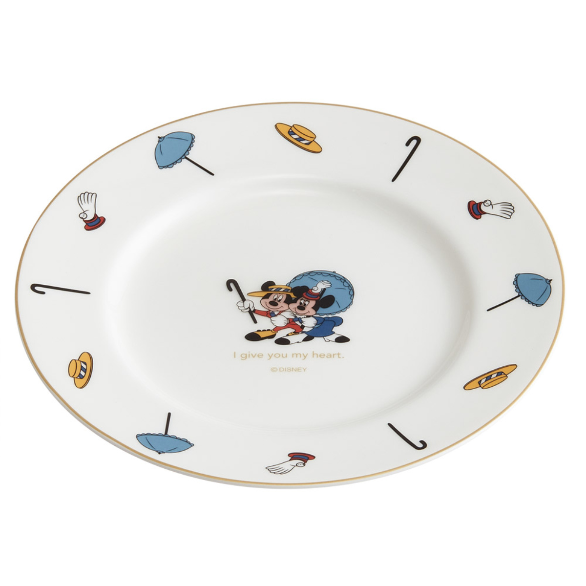 MICKEY MOUSE（ミッキーマウス） プレート 19cm ミッキー＆ミニー