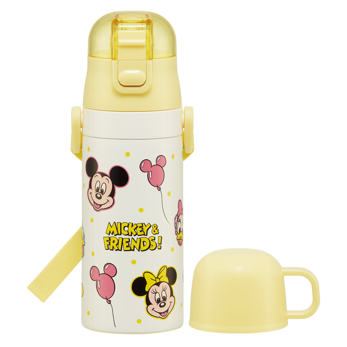 スケーター 水筒 350ml 子供用2WAYボトル ミッキー＆フレンズ風船