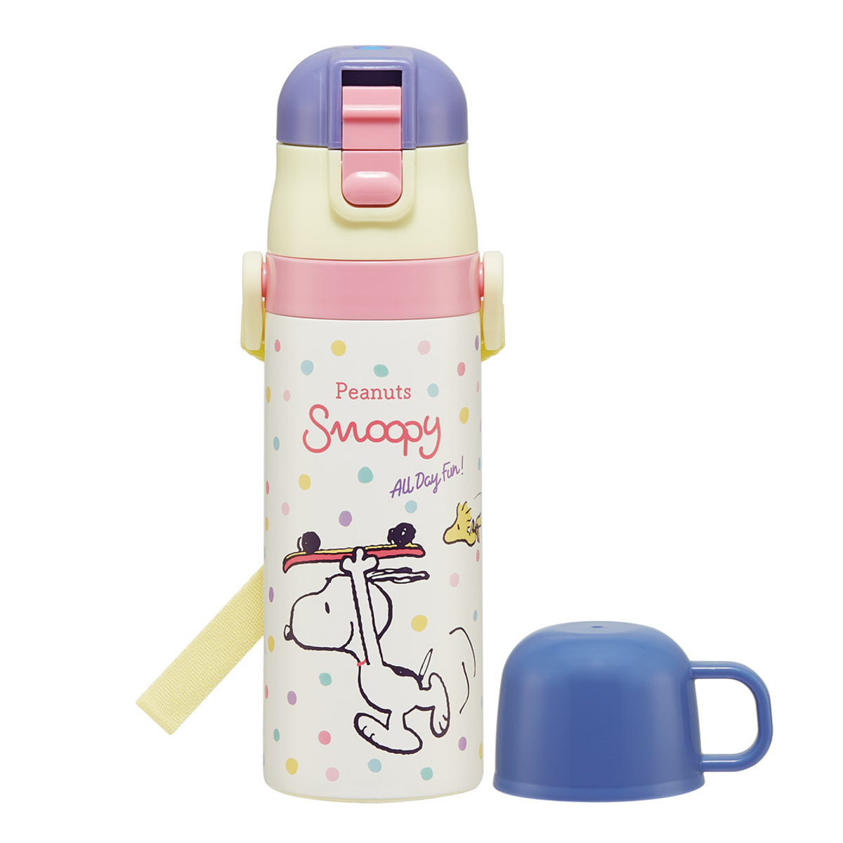 スケーター 水筒 470ml 430ml 超軽量2WAYステンレスボトル スヌーピー