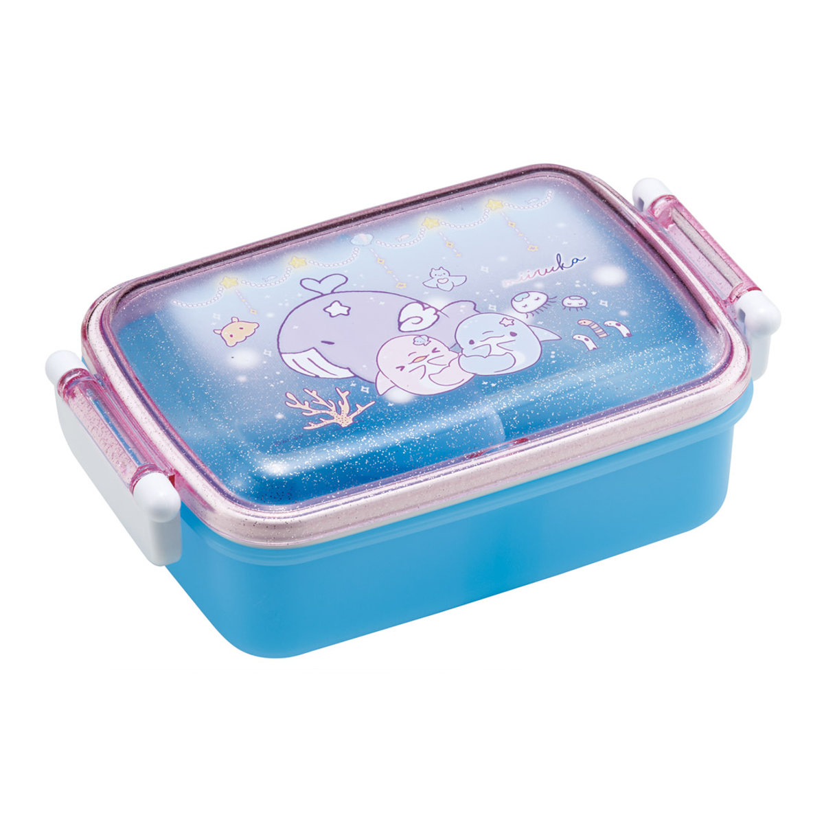 スケーター 弁当箱 1段 450ml 抗菌ふわっとタイトランチ みいるか